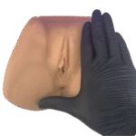 masturbador vagina e anus com vibrador