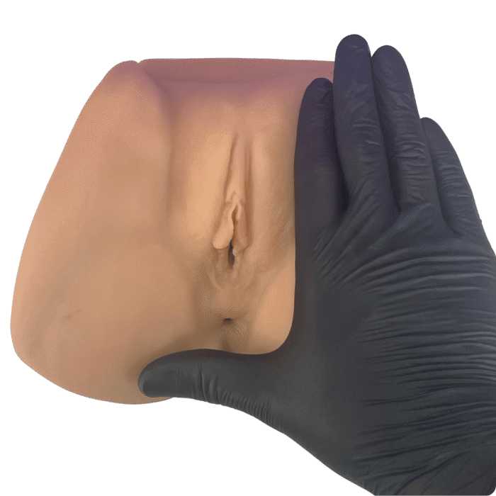 masturbador vagina e anus com vibrador