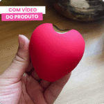 sugador estimulador de clitóris em formato de coração sandy