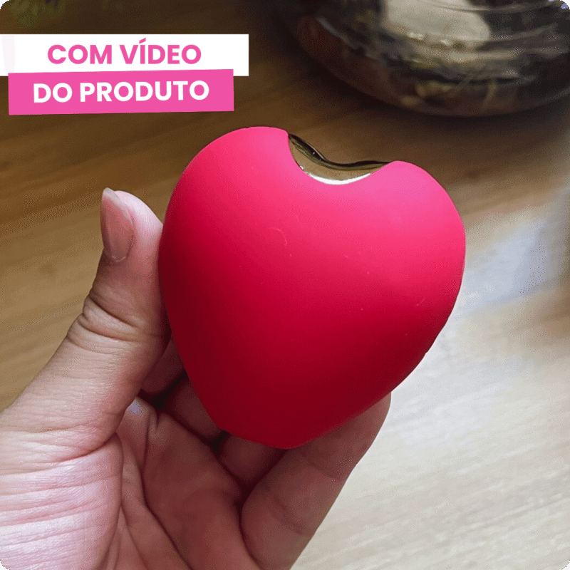 sugador estimulador de clitóris em formato de coração sandy