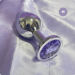 plug anal m cristal arredondado