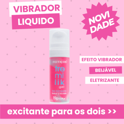 vibrador liquido gel eletrizante beijável tremelik 15g