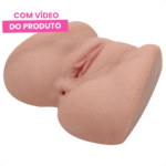 masturbador vagina e anus com vibrador