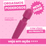 vibrador varinha mágica com 20 modos de vibração recarregável