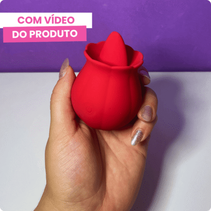 vibrador com estimulador de clitóris em formato de língua