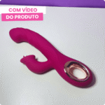 vibrador vai e vem com estimulador de clitóris emily