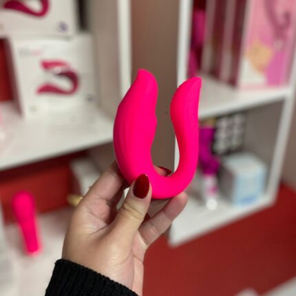 vibrador de casal com sugador ruby controle por app