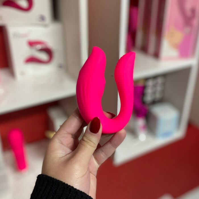 vibrador de casal com sugador ruby controle por app