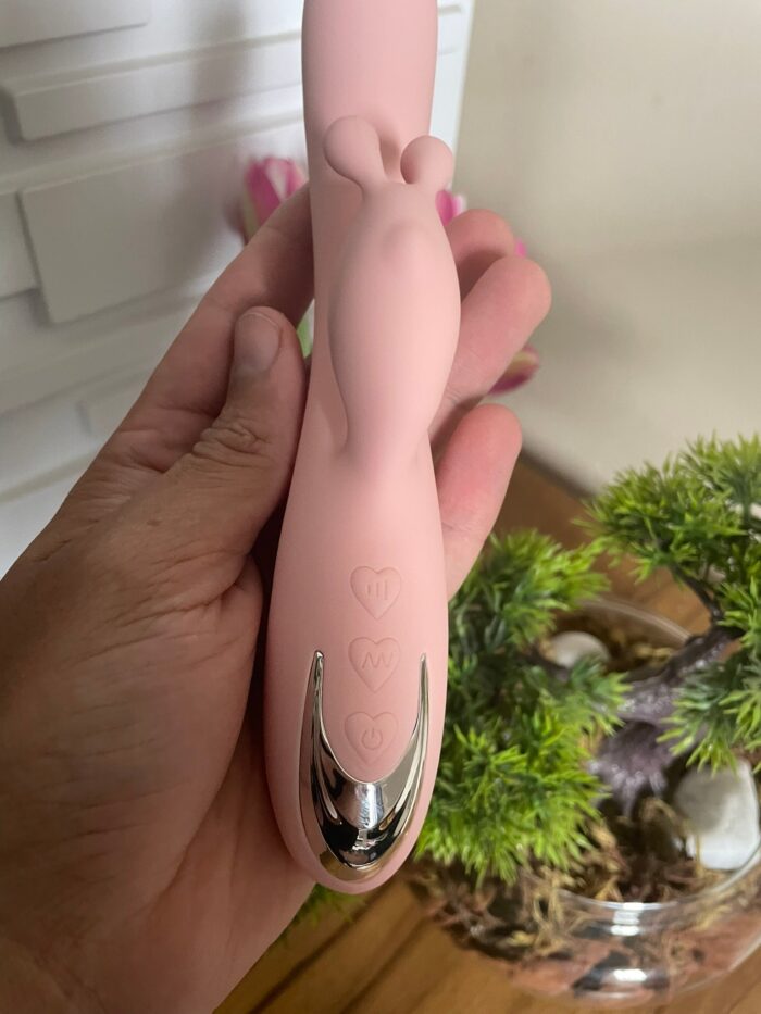 zoey vibrador fofo rabbit com estimulador de clitóris