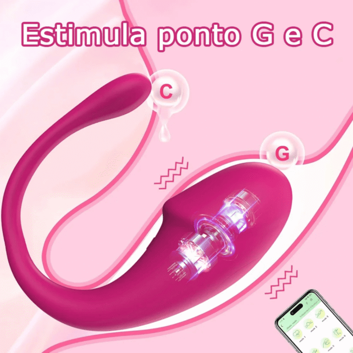 vibrador de casal spacy controle por app à distância