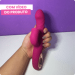 vibrador vai e vem com estimulador de clitóris emily
