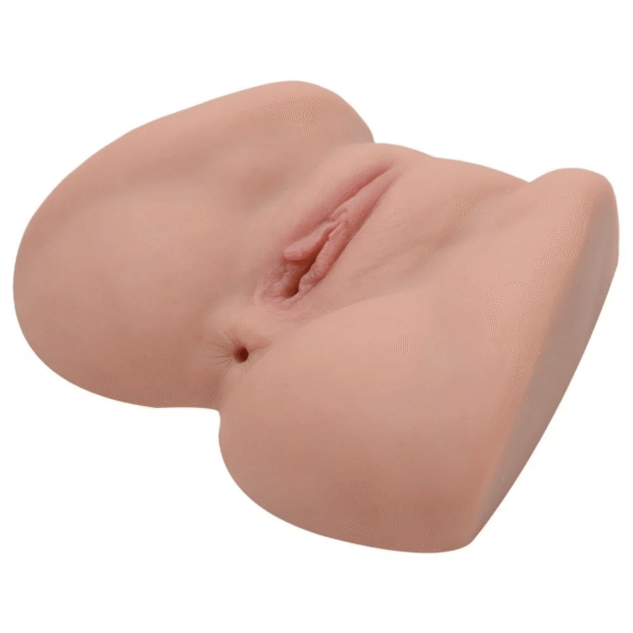 masturbador vagina e anus com vibrador