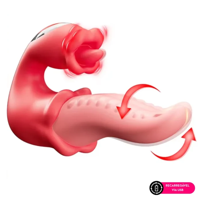 super vibrador com rotação de 360°