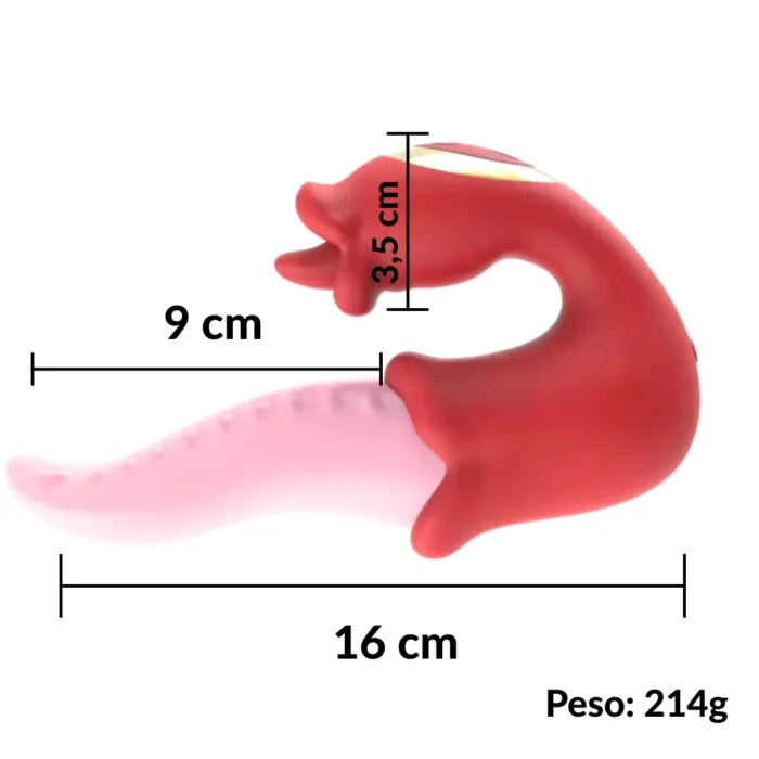 super vibrador com rotação de 360°