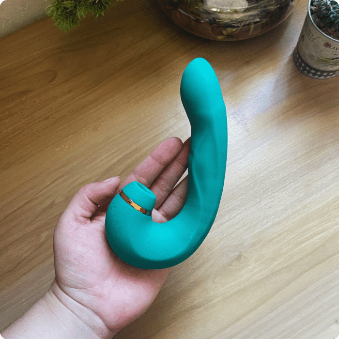 penny vibrador estimulador clitoriano 3 em 1 vibrador, sugador e macetada verde