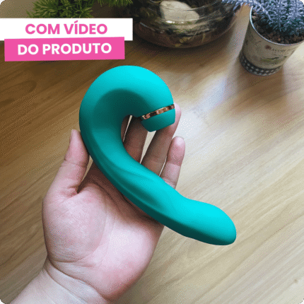 penny vibrador estimulador clitoriano 3 em 1 vibrador, sugador e macetada verde