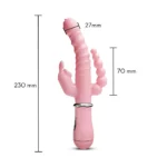 vibrador com estimulação tripla recarregável
