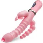 vibrador com estimulação tripla recarregável