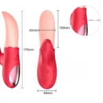 vibrador estimulador de clitóris em formato de língua