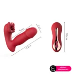 vibrador com boca estimuladora controle por app