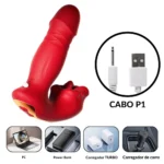 vibrador com boca estimuladora controle por app