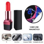 vibrador em formato de batom discreto