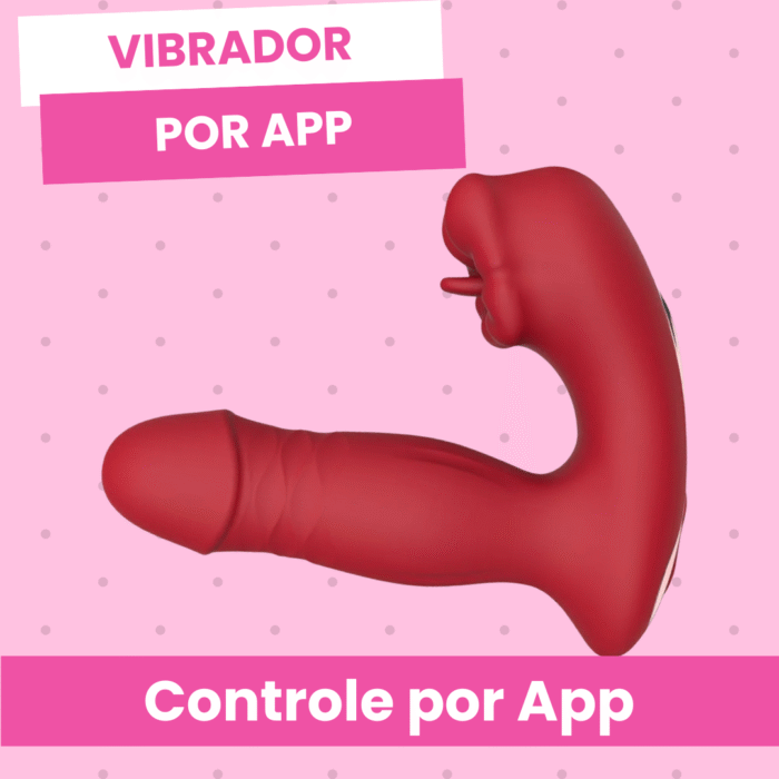 vibrador com boca estimuladora controle por app
