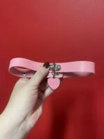 coleira com guia de corrente sado