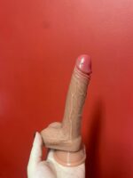 pênis prótese maciça ultra realistica 20 x 3cm com ventosa