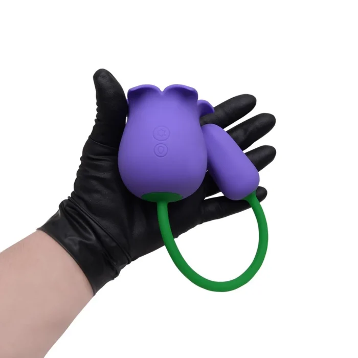 vibrador 2 em 1 sugador de clitóris pulsa e vibra linn