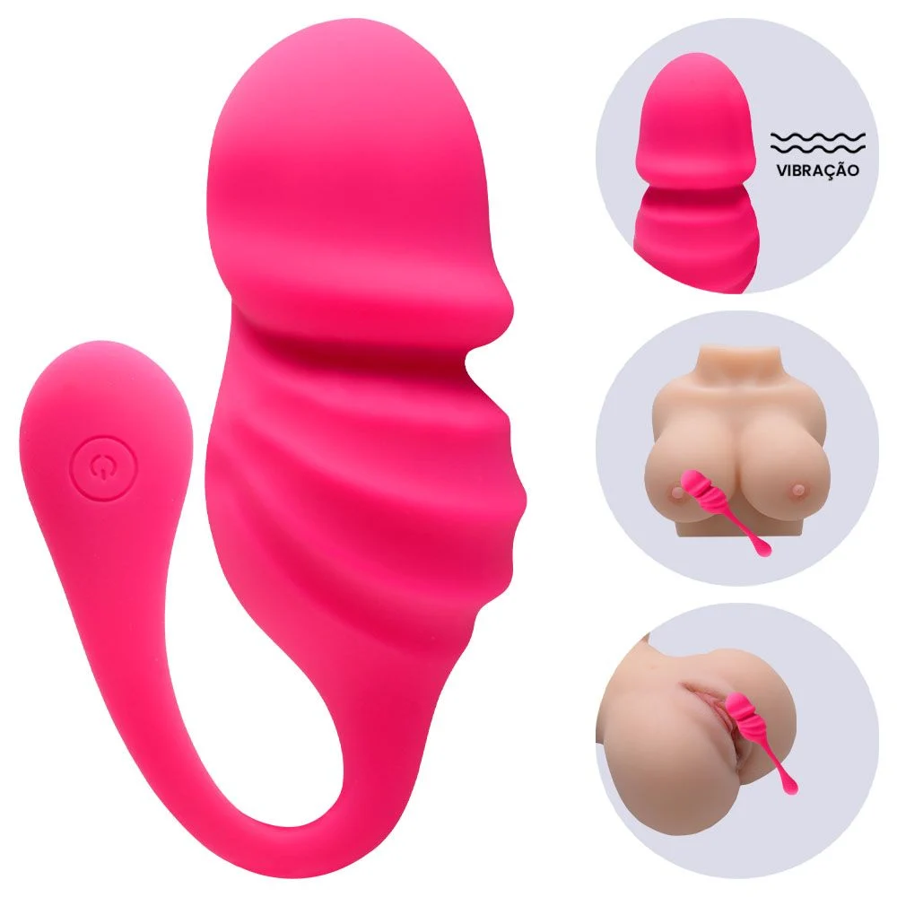 vibrador cápsula vibratória wave rosa