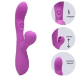 vibrador ponto g com sugador de clitóris e 10 pulsações licker