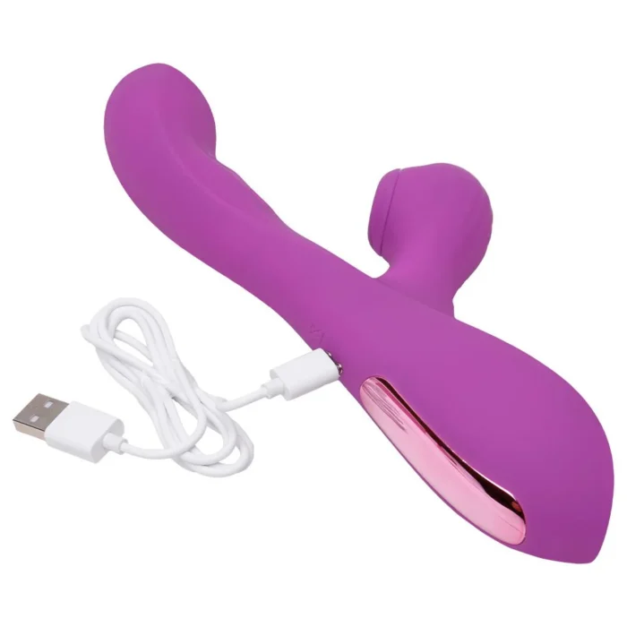 vibrador ponto g com sugador de clitóris e 10 pulsações licker