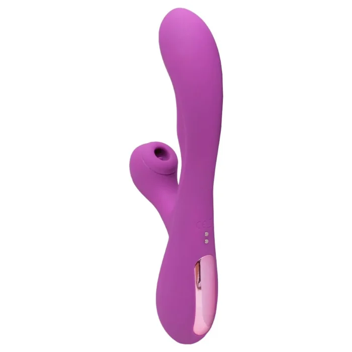 vibrador ponto g com sugador de clitóris e 10 pulsações licker