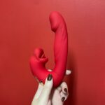 vibrador 3 em 1 com língua e boca estimuladora