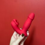 vibrador 3 em 1 com língua e boca estimuladora