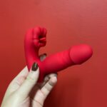 vibrador 3 em 1 com língua e boca estimuladora