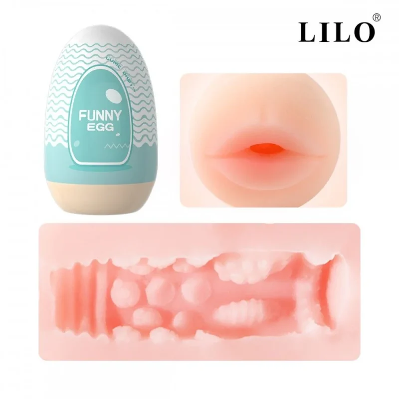 masturbador egg cyberskin azul boca