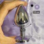 plug anal g cristal arredondado roxo