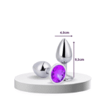 plug anal g cristal arredondado roxo